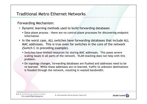 APRICOT 2011 - MPLS-based Metro Ethernet Networks v1.0