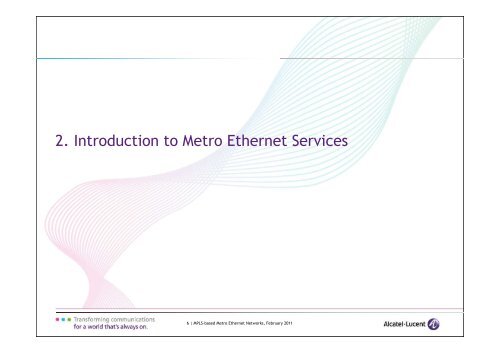 APRICOT 2011 - MPLS-based Metro Ethernet Networks v1.0