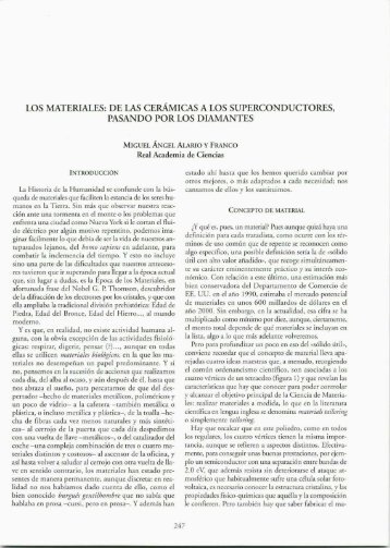 Los materiales: de las ceramicas a los superconductores, pasando
