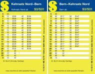 Kehrsatz Nord - S-Bahn Bern