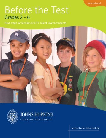 Before the Test - Johns Hopkins Center for Talented Youth - Johns ...