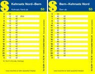 Kehrsatz NordâBern S3 BernâKehrsatz Nord S3 - S-Bahn Bern
