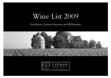 Cadman Wine list 2009.qxd - Em-Online