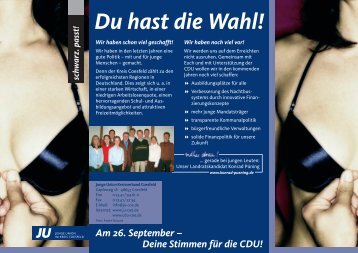 Flyer_JU Coesfeld - (CDU) Kreisverband Coesfeld