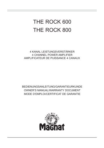 The Rock 600/800 - Magnat