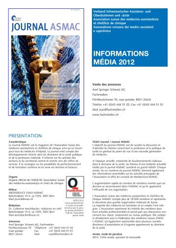 JOURNAL ASMAC - mediservice vsao-asmac