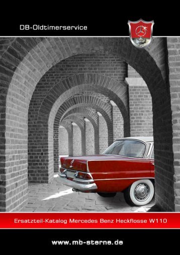 Ersatzteilkatalog Baureihe 110 - Oldtimer Ersatzteile für Mercedes ...