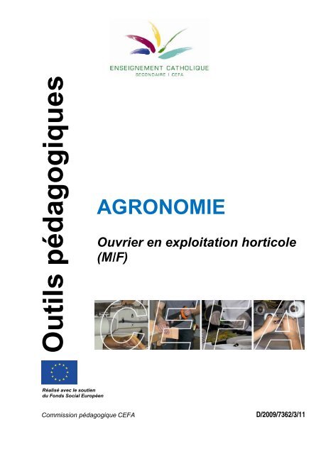 Outils pÃ©dagogiques AGRONOMIE Ouvrier en exploitation ... - SeGEC