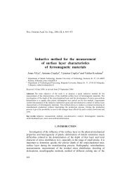 Inductive method for the measurement of surface layer ...