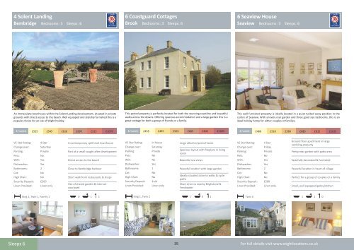 Wight Locations 2015 Holiday Cottages 