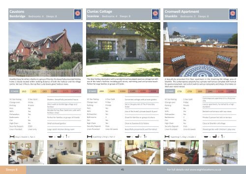 Wight Locations 2015 Holiday Cottages 