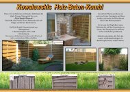 Kowalewskis Holz-Beton-Kombi - BetonzÃ¤une E. Kowalewski