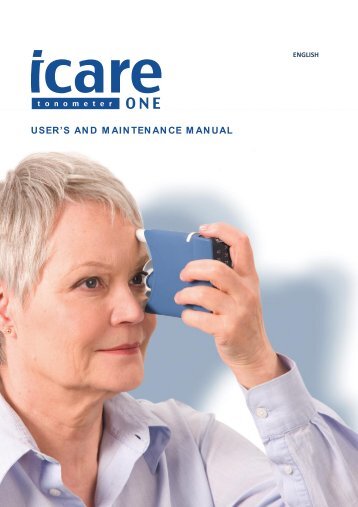 Icare ONE manual in English - Icare Finland