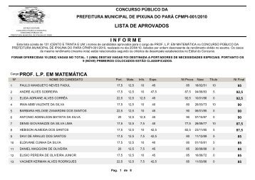 professor de matemÃ¡tica - FIBRA.