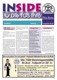 Die TGS Info - TGS Turngesellschaft 1895 JÃ¼gesheim e.V.