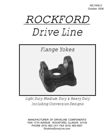 Flange Yokes - Rockford Drive Line