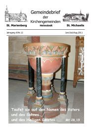 Gemeindebrief - St. Marienberg