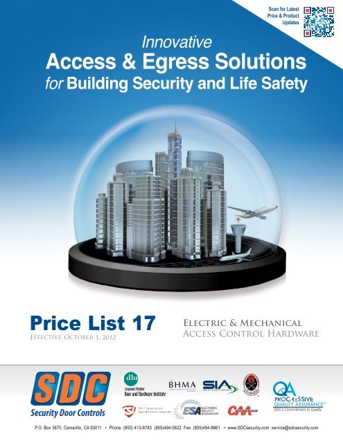 Access & Egress Solutions - SDC Security Door Controls