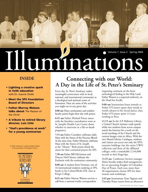 Illuminations, Spring 2004 - St. Peter's Seminary