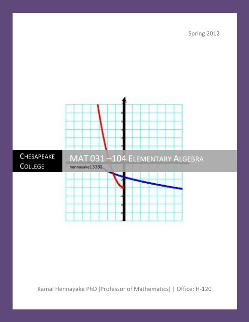 Syllabus - Chesapeake College