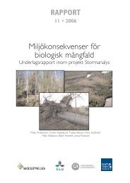 Miljökonsekvenser för biologisk mångfald