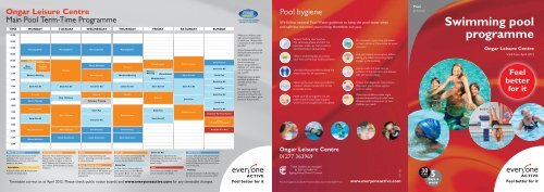 Pool, Term and Holiday Swim Programme - Everyone Active