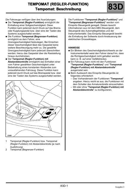 TEMPOMAT (REGLER-FUNKTION) - AutoExtrem.de