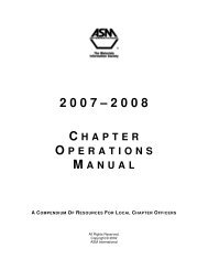 Chapter Operations Manual - ASM International