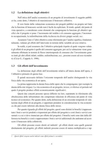 Considerazioni sugli aspetti economici  nella valutazione dei ... - Inea