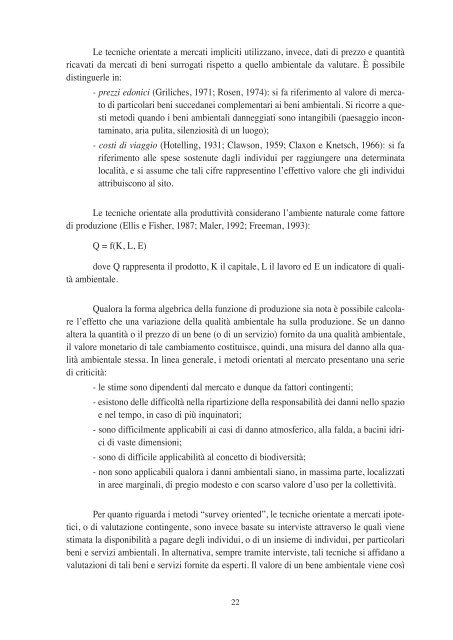 Considerazioni sugli aspetti economici  nella valutazione dei ... - Inea