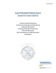 GASTROENTEROLOGY - Sandhill Scientific