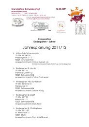 Jahresplanung 2011/12 - Schwarzenfeld