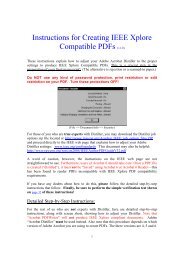 Instructions for Creating IEEE Xplore Compatible PDFs (v1.0)