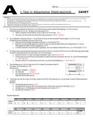 1.Test in Allgemeiner Elektrotechnik 2AHET