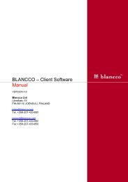 Blancco Client Software Manual