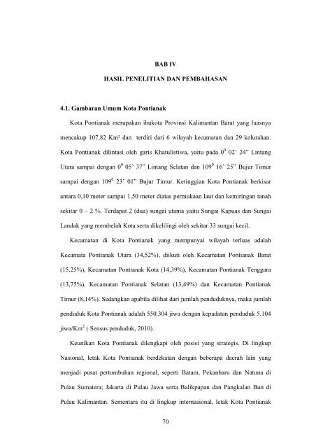 70 BAB IV HASIL PENELITIAN DAN PEMBAHASAN 4.1. Gambaran 