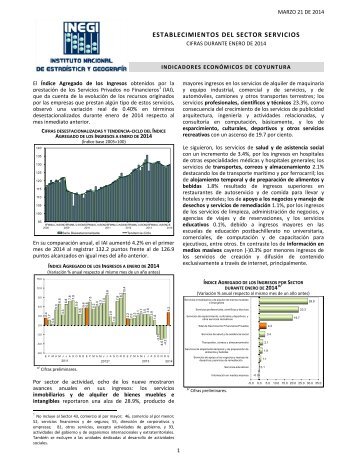 ESTABLECIMIENTOS DEL SECTOR SERVICIOS - Inegi