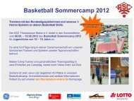 Basketball Sommercamp 2012 - ASC Theresianum Mainz