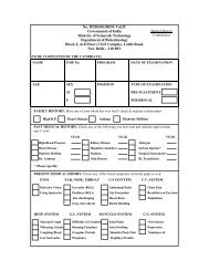 Medical Report format - Department of Biotechnology