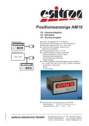 Positionsanzeige AM10 - esitron