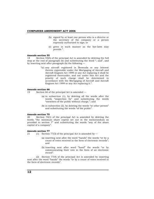 Companies Amendment Act 2006.pdf - Bermuda Laws Online