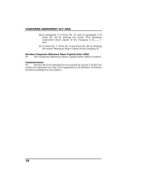 Companies Amendment Act 2006.pdf - Bermuda Laws Online