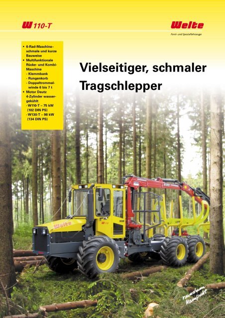 PDF Datenblatt Welte W110T Forwarder