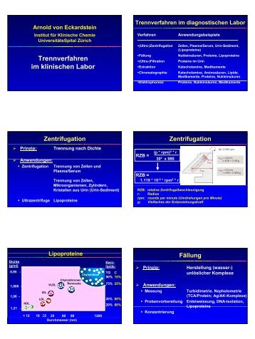 pdf, 813 KB - Institut für Klinische Chemie - UniversitätsSpital Zürich