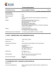 Sicherheitsdatenblatt TUTELA CAR ZC 75 SYNTH