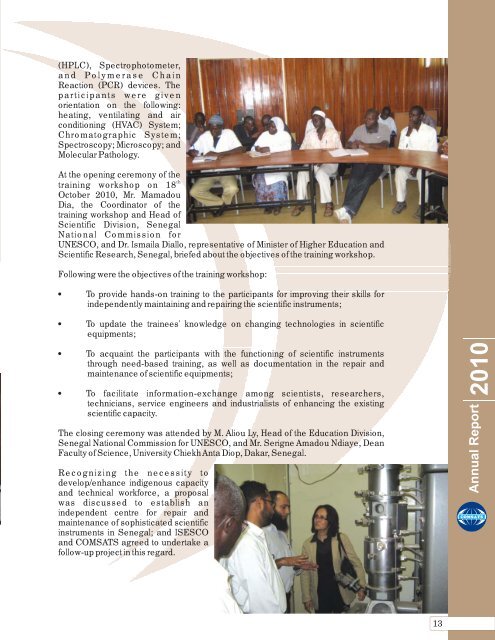 Annual Report 2010 - Comsats