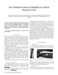 New Radiation Sensor Embedded in a Metal Detection Unit