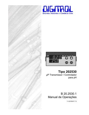 Indicador de PH Jumo modelo 20.2530 - Digitrol