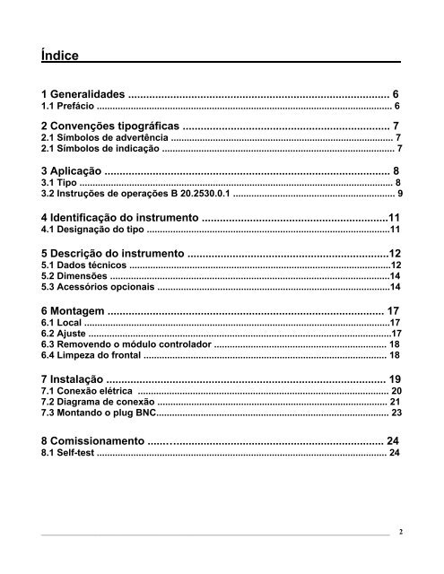 Indicador de PH Jumo modelo 20.2530 - Digitrol