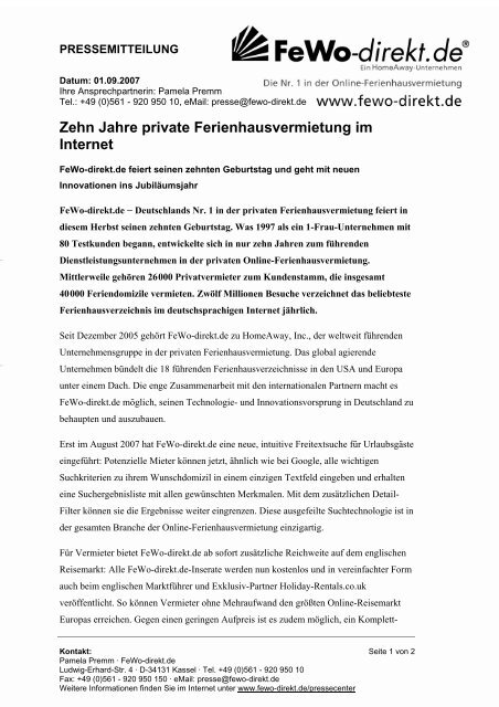 PDF Version - Fewo-Direkt